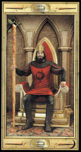 karta Król buław - tarot - wróżba - wróżka Ksymena